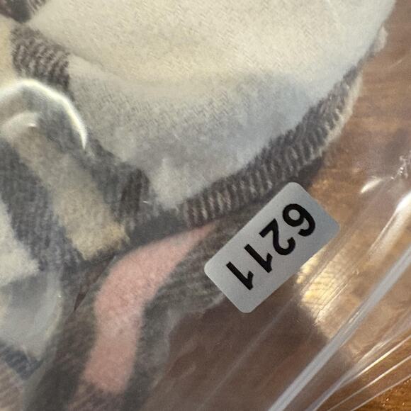 Cavalini Jacket Women Medium Brown Pink Cream Plaid Shacket Button Pockets Fall‎ - Picture 10 of 10